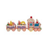 Kurt Adler Christmas Figurine, Clay dough Gingerbread Train Set, 13.5in