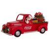 Kurt Adler Coca-Cola Santa Truck Christmas Decor Figurine, Red, 14"