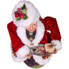 Kurt Adler Kringle Klaus Mrs. Claus with Cookies Santa Christmas Decoration, 16"