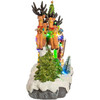 Kurt S. Adler 8.7-Inch Battery-Operated LED Musical Santa and Sleigh Table Piece