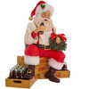 Kurt Adler Fabriché Collection, Coca-Cola Santa Sitting on Crates, 9"