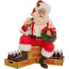 Kurt Adler Fabriché Collection, Coca-Cola Santa Sitting on Crates, 9"