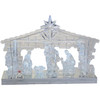 Kurt Adler Battery-Operated Clear Light-Up Musical Nativity Scene, 8.7”