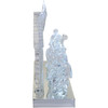 Kurt Adler Battery-Operated Clear Light-Up Musical Nativity Scene, 8.7”
