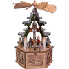 Kurt Adler Battery-Operated Musical LED Christmas Tree Windmill Scene, 11"
