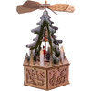 Kurt Adler Battery-Operated Musical LED Christmas Tree Windmill Scene, 11"