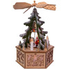 Kurt Adler Battery-Operated Musical LED Christmas Tree Windmill Scene, 11"