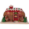 Kurt Adler Battery-Operated LED Lighted Table Piece, Gingerbread Camper House, 6"
