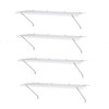 ClosetMaid Wire Shelf Kit with Hardware for Pantry, Closet, Laundry, and More, White, 4' x 12", 4 Pack ClosetMaid Wire Shelf Kit with Hardware for Pantry, Closet, Laundry, and More, White, 4' x 12", 4 Pack