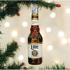 Old World Christmas Glass Blown Ornament for Christmas Tree, Holiday Miller Lite Bottle