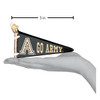 Old World Christmas Glass Blown Tree Ornament, Go Army Pennant (With OWC Gift Box)
