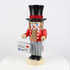 Kurt Adler Steinbach Wooden Chubby Nutcracker, Traveler, 12"
