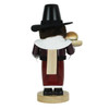 Steinbach Wooden Chubby Nutcracker Collection, Pilgrim with Turkey, 11.5"