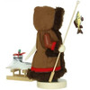 Kurt Adler Steinbach Wooden Chubby Nutcracker, Eskimo with Sleigh