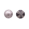 Kurt Adler Ornaments For Christmas Tree, Silver/Black Jeweled Glass Balls, 80 MM Diameter, 6 Piece