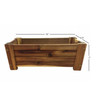 Avera Products Rectangle Acacia Wood Crate Planter, 16"