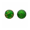 Kurt Adler Glass Ball Ornaments, Embellish, Green and Gold, (Pack of 6)