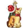 Old World Christmas Glass Blown Ornament for Christmas Tree, Rudolph And Clarice