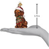 Old World Christmas Blown Glass Ornament for Christmas Tree, Chocolate Labrador Puppy