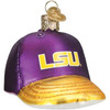 Old World Christmas Glass Blown Ornament for Christmas Tree, LSU Baseball Cap