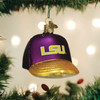Old World Christmas Glass Blown Ornament for Christmas Tree, LSU Baseball Cap