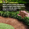 Garden Elements Long Leaf Pine Straw Bale for Mulch, Soil Amendment and Fall Decoration, 1" Depth Covers 70 Sq Ft