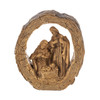 Ganz Polyresin Log Standing Christmas Decoration, Nativity Scene, 5”