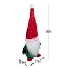 Good Tidings Indoor Plush Gnome Santa Christmas Decoration, 50 Twinkling Lights, 35"