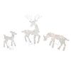 Good Tidings Pre-Lit 50 Light Outdoor Christmas Décor, Reindeer (Set of 3)