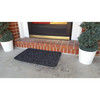 GrassWorx Clean Machine Astroturf Door Mat, Flint Gray, 18" x 30"