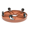 DeVault Heavy-Duty Plastic Ridged Plant Dolly, 5 Casters, 360° Mobility, 500lb — Terracotta Color, 16"