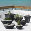 Crescent Garden Delano Planter, Double-Walled Plant Bowl Pot
