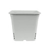 SUNPACK Square Tall Plastic Nursery Pot, White, 12in