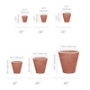 Crescent Garden Polyethylene Madison Planter, Double-Walled Plant Pot