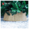 Tree Nest Christmas Woven Rattan Decal Tree Collar, Large, Gray (Reboxed)
