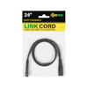 SUNPACK Solid Daisy Chainable Link Connector, 24" Black
