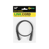 SUNPACK Daisy Chainable Link Cord, Black, 14"