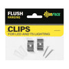 SUNPACK Flush Hanging Clips for LED and T5 Lighting, Silver, (2 Clips Per Pack)