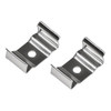 SUNPACK Flush Hanging Clips for LED and T5 Lighting, Silver, (2 Clips Per Pack)