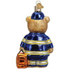 Old World Christmas Blown Glass Ornament for Christmas Tree, EMT Teddy Bear