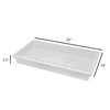 SUNPACK 10" x 20" Plastic Seed Starting Tray, White, 2.5"