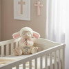 Ganz Serenity Lamb Stuffed Toy with Crib Cross for Christening or Baptism, Pink