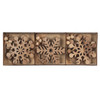 Ganz Natural Wooden Ornament for Christmas Tree, Snowflake (Pack of 9)