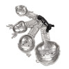 Ganz 4-Piece Zinc Alloy Measuring Spoon Set For Kitchen, Holiday Friends Themed