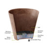 Novelty Indoor/Outdoor Artstone Napa Bowl Planter with Water-Minder System