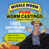Wiggle Worm 100% Pure Organic Mineral-Dense Worm Castings Fertilizer - Improves Soil Fertility and Aeration for Growing Better Houseplants, Vegetables, and More