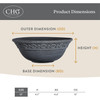 Classic Home and Garden Corinthian Resin Flower Pot Planter Bowl