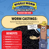 Wiggle Worm Raised Bed Mix, 40lbs - Organic Soil and Fertilizer for Container Gardening - Worm Egg Material Mixed with Odor Free Pure Worm Castings