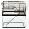 Ware Chew Proof Small Animal High Rise – 3-Level Tank Topper Cage for Small Pets – Fits 10-Gallon Aquariums (Not Included)