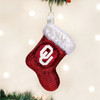 Old World Christmas Glass Blown Ornament for Tree, Oklahoma Sooners Stocking (With OWC Gift Box)